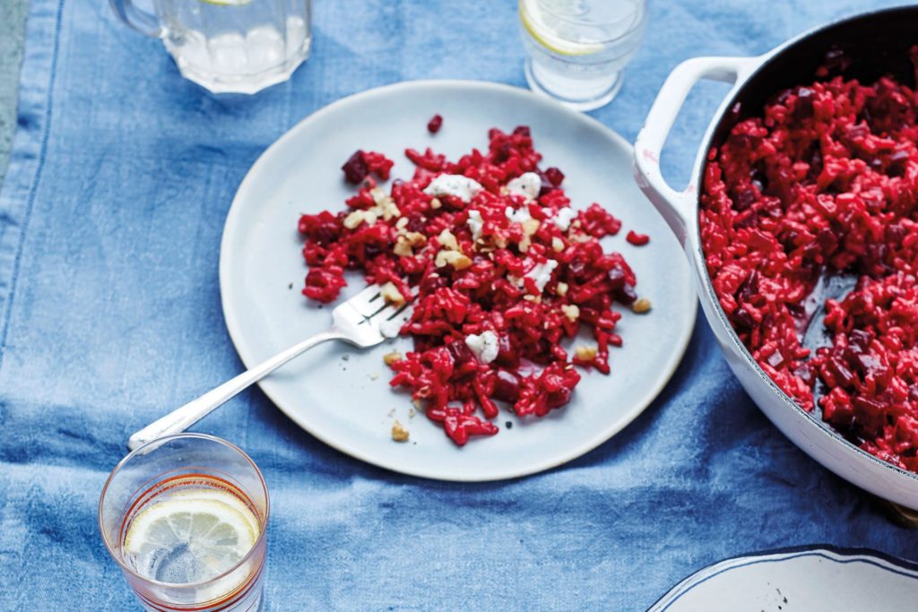 Recipe Rachel Kelly S Purple Risotto With Goats Cheese Beetroot