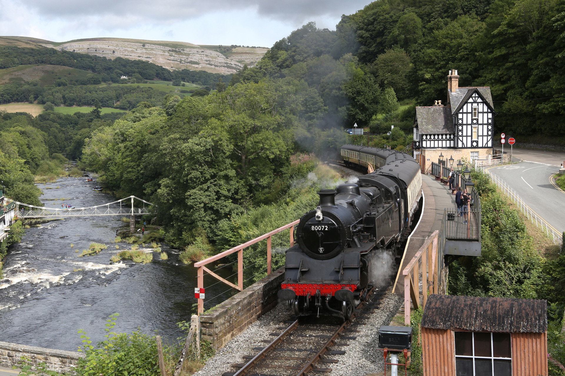 Berwyn Station River Dee Denbighshire North Wales