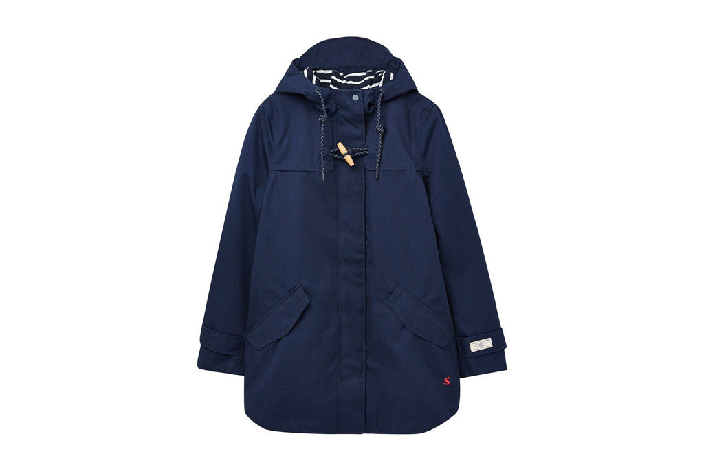 Joules coast mid waterproof cotton canvas coat sale