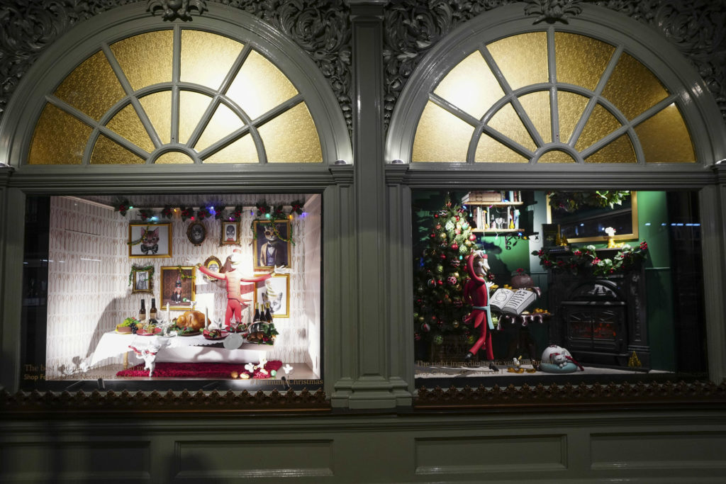 London Christmas window displays 2018