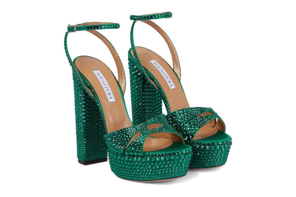 emerald green platform shoes