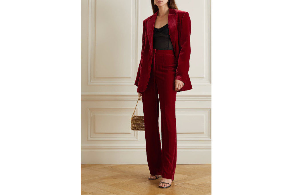 Red Velvet Trouser  Wallis EU