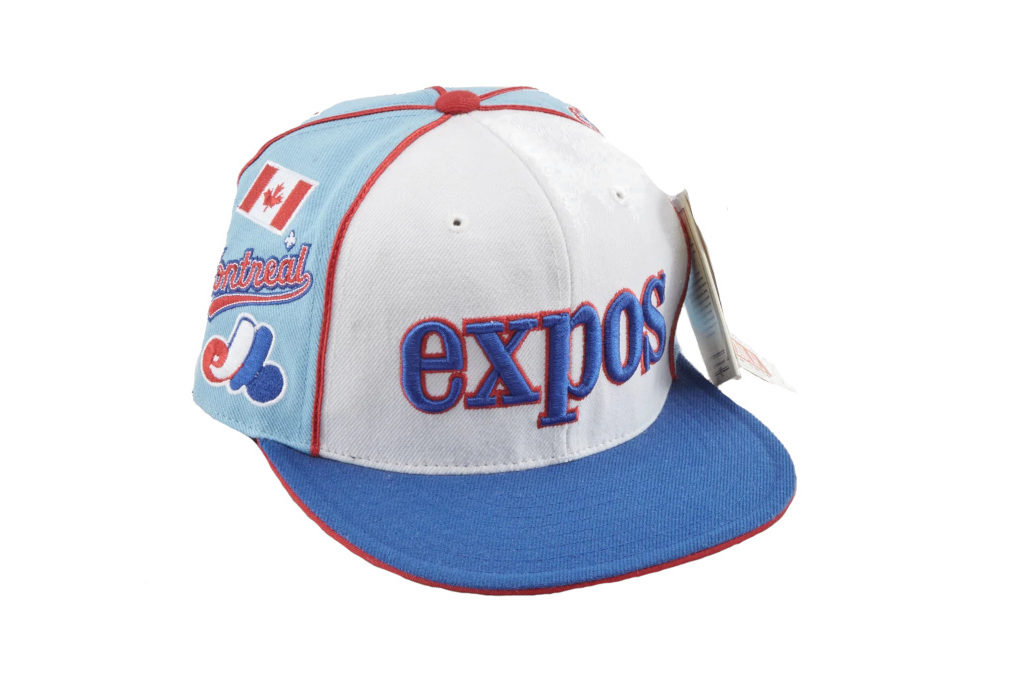 Vintage Montreal Expos MLB Competitor Hat Snapback Cap Blue 