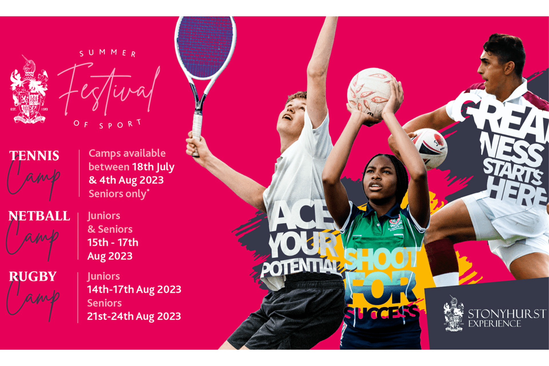 Stonyhurst Launches 'Summer Festival of Sport'