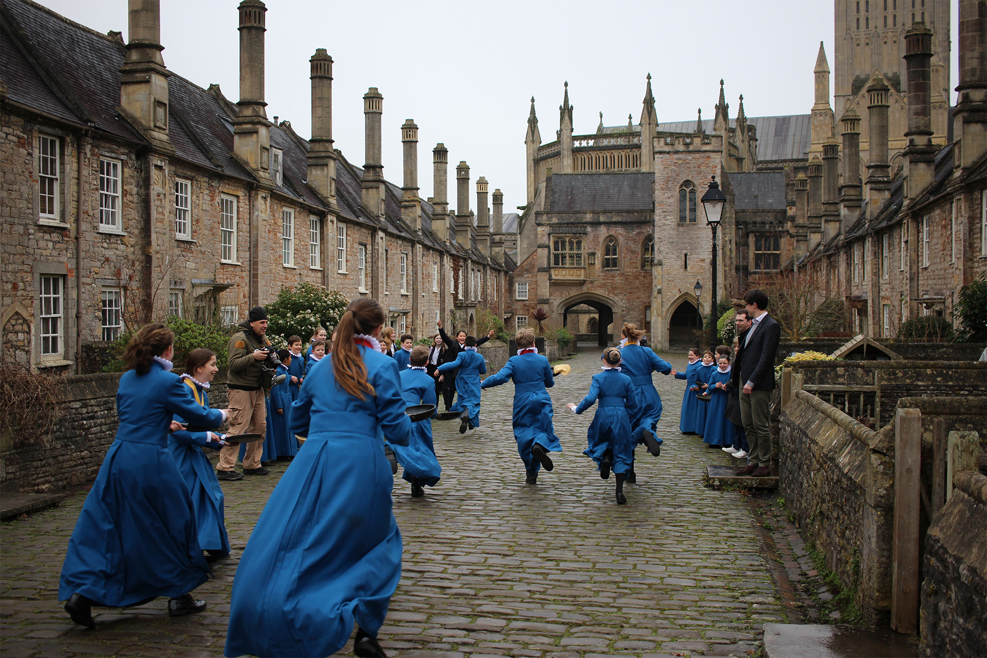 Wells' Choristers Celebrate Shrove Tuesday