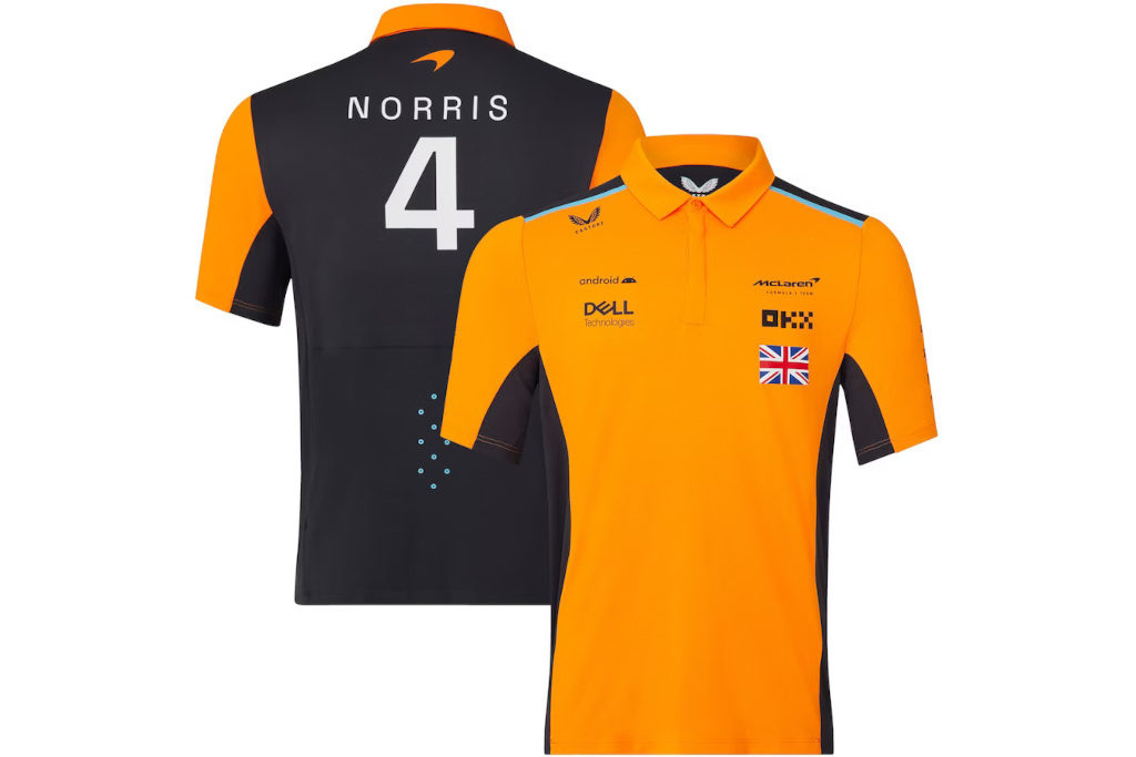 McLaren F1 USA Austin GP Lando Norris Football Jersey, Royal Blue, Medium :  : Fashion