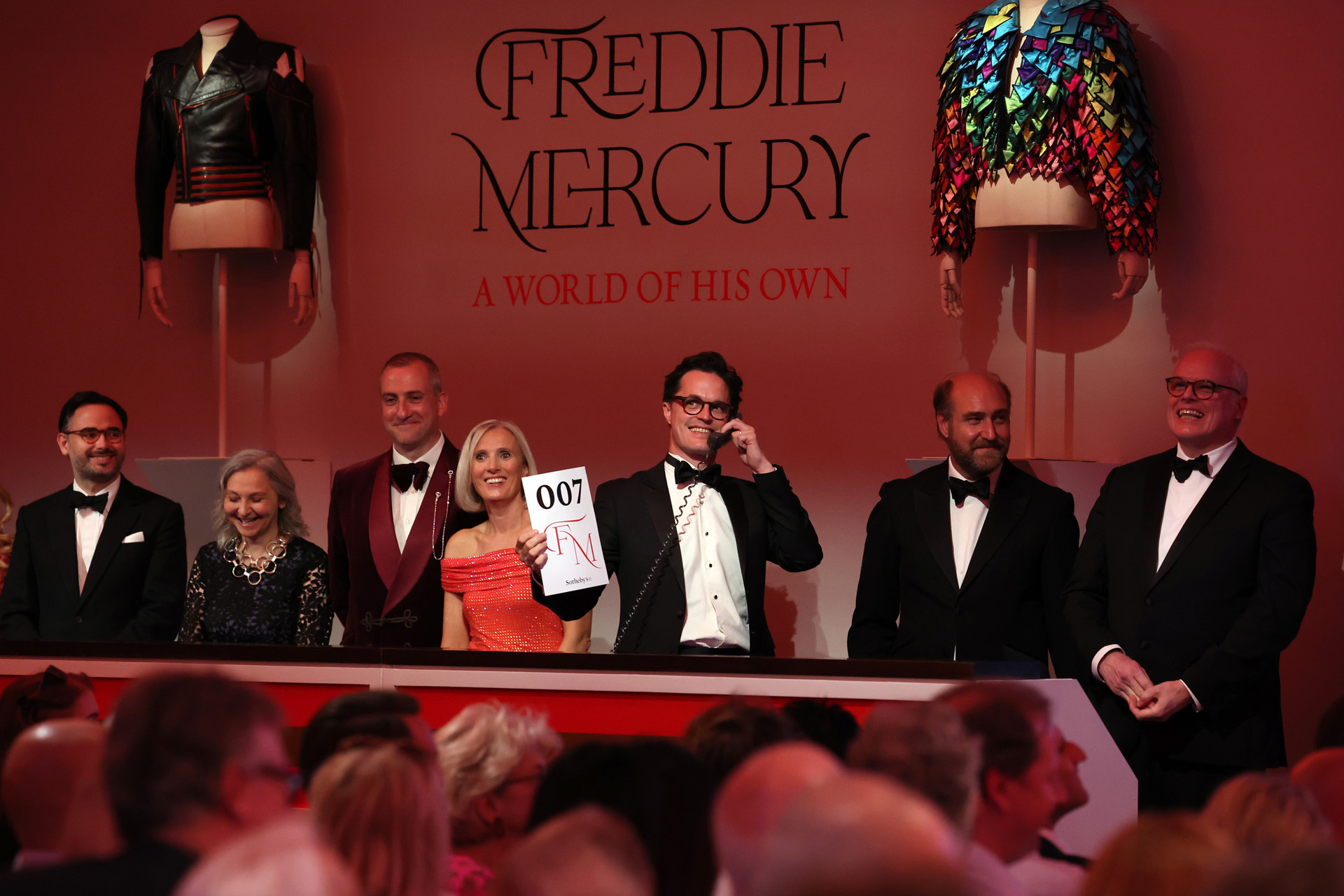 during the 'Freddie Mercury: A World of His Own' evening sale at Sotheby's on September 06, 2023 in London, England