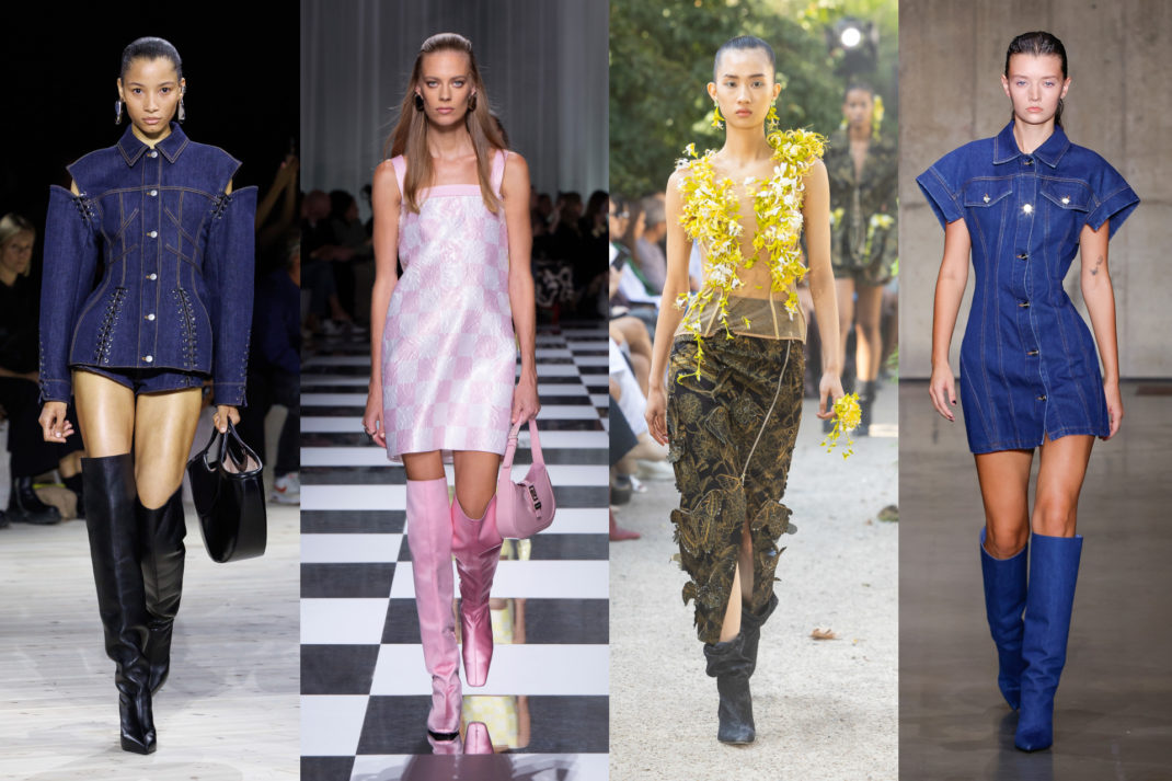 Shoe Trends 2024 10 Footwear Finds Taking Over The New Year   Slouch Boots Alexander McQueen SS24 Versace SS24 Mithridate SS24 David Koma SS24 1070x713 