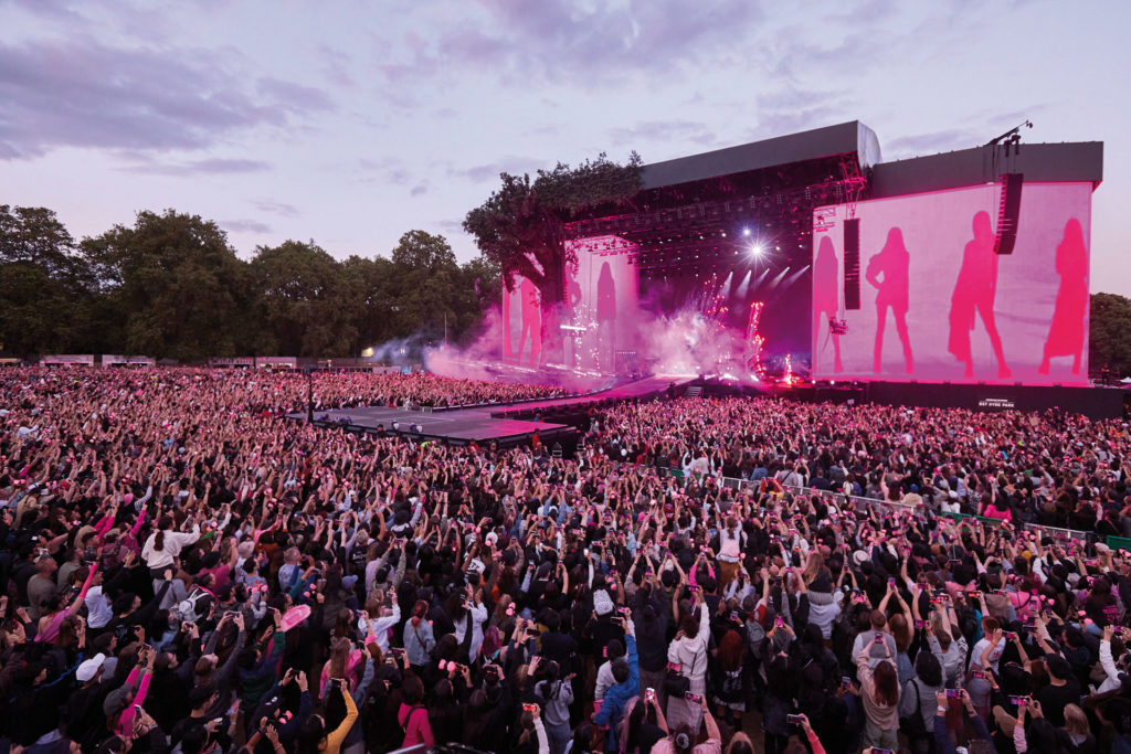 BST Hyde Park 2023 - performance by Black Pink