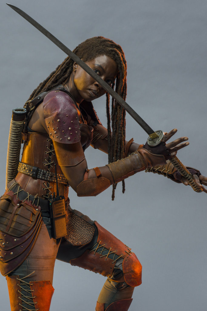 Danai Gurira as Michonne in The Walking Dead: The Ones Who Live.