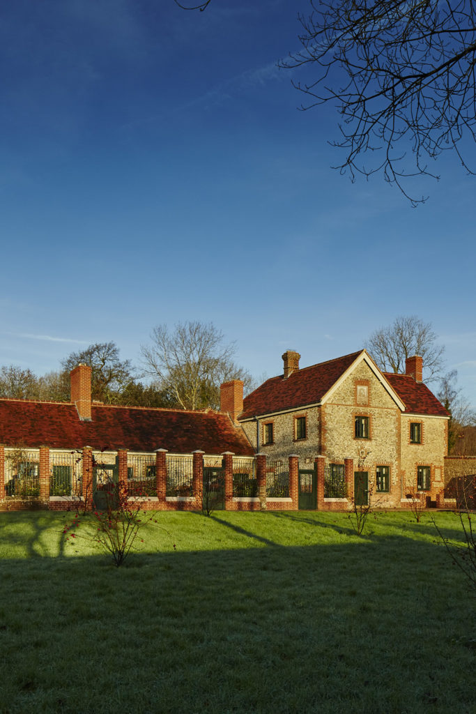The exterior of Hound Lodge in the sun
