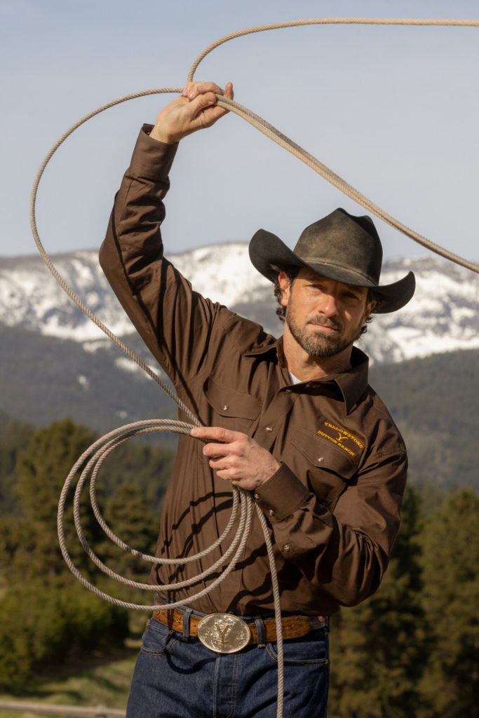 A cowboy in Yellowstone