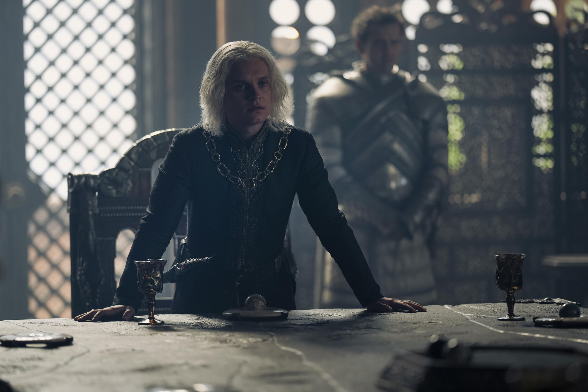 Tom Glynn-Carney dans le rôle d'Aegon II Targaryen