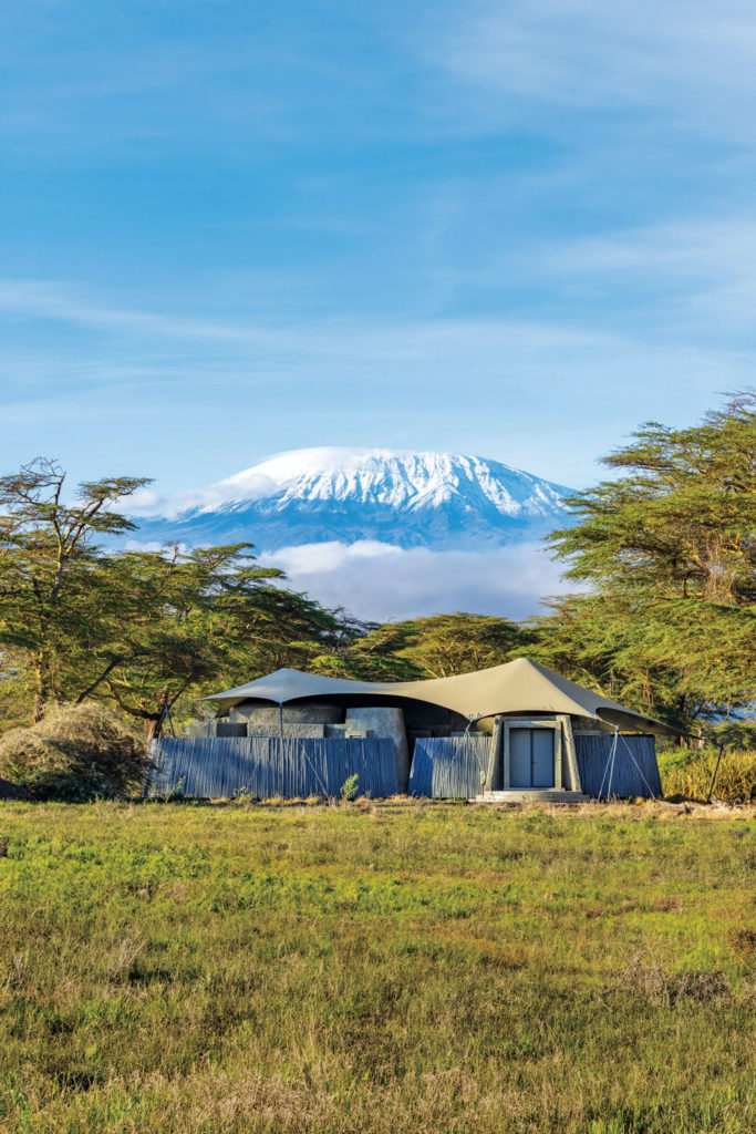 Angama Amboseli with kilimanjaro behind