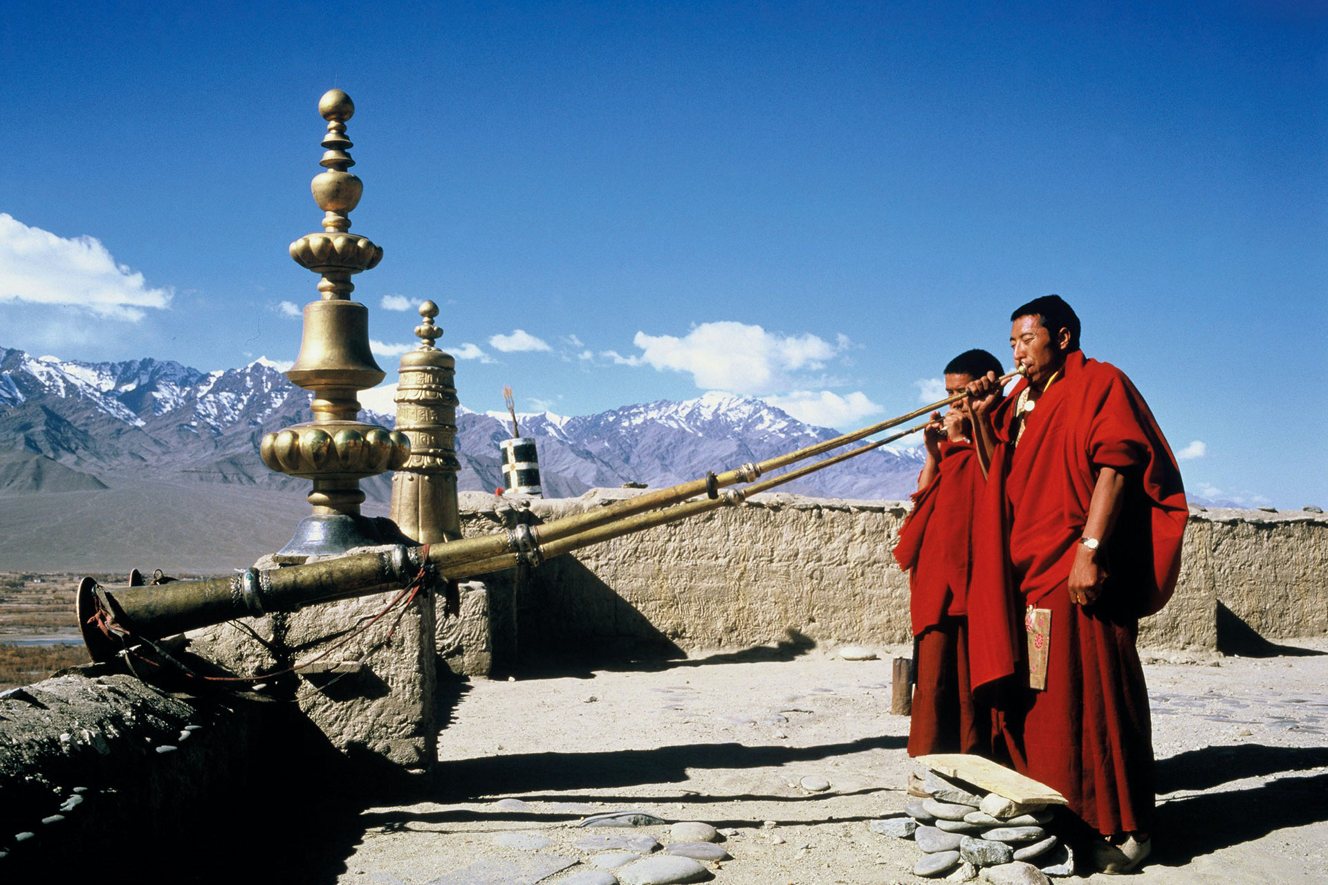 Buddhist Monks at Thiksey Monastery