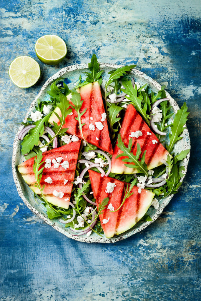 Grilled watermelon