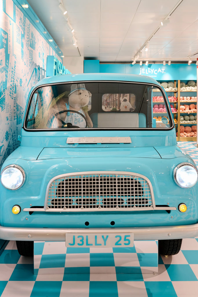 Jellycat fish and chips van at Selfridges