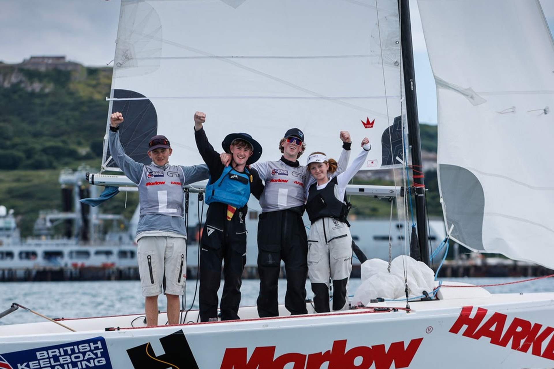 Ryde School, U23 National Match Racing Champions. Photo: Paul Wyeth / RYA