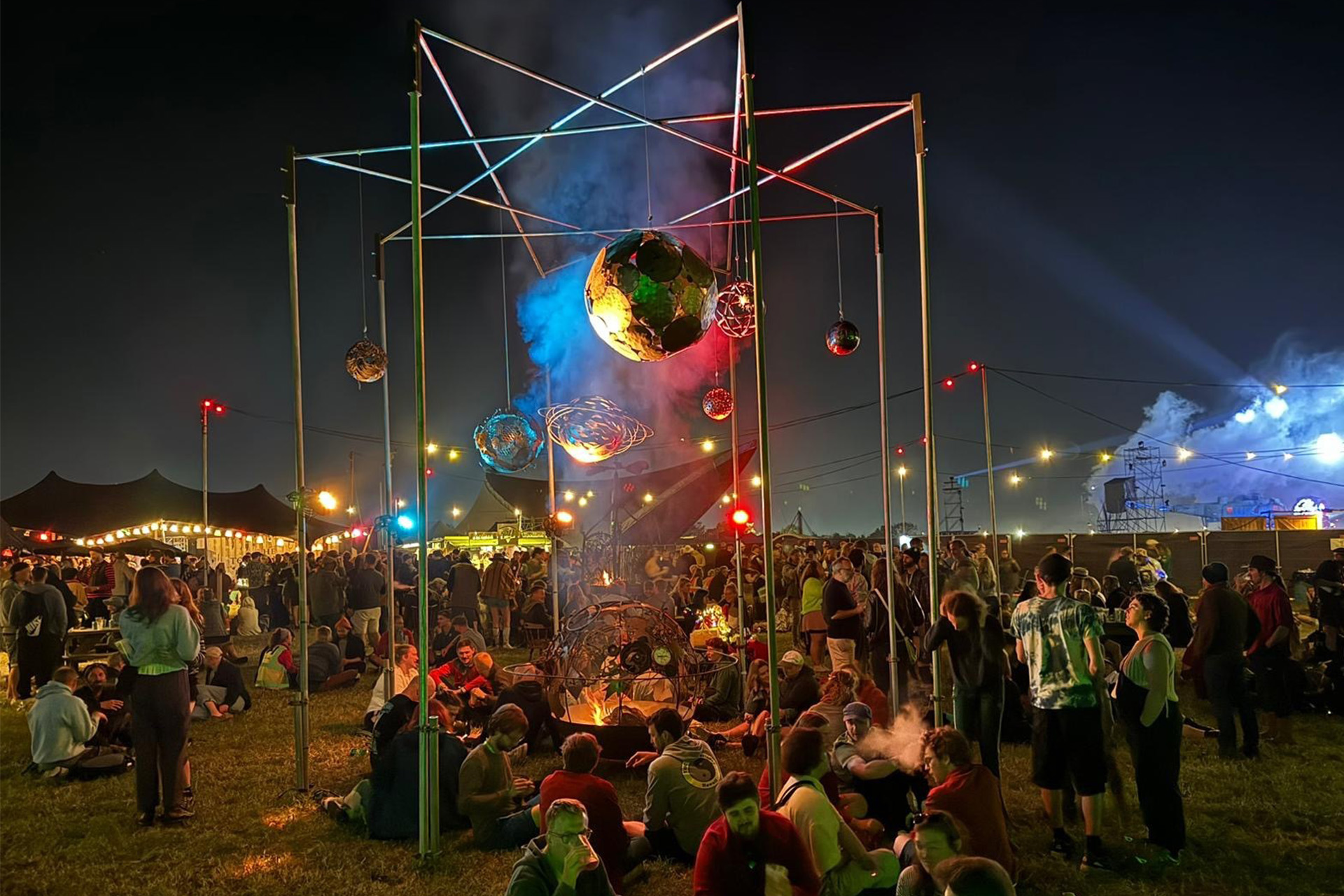 Art project displayed at Glastonbury Festival