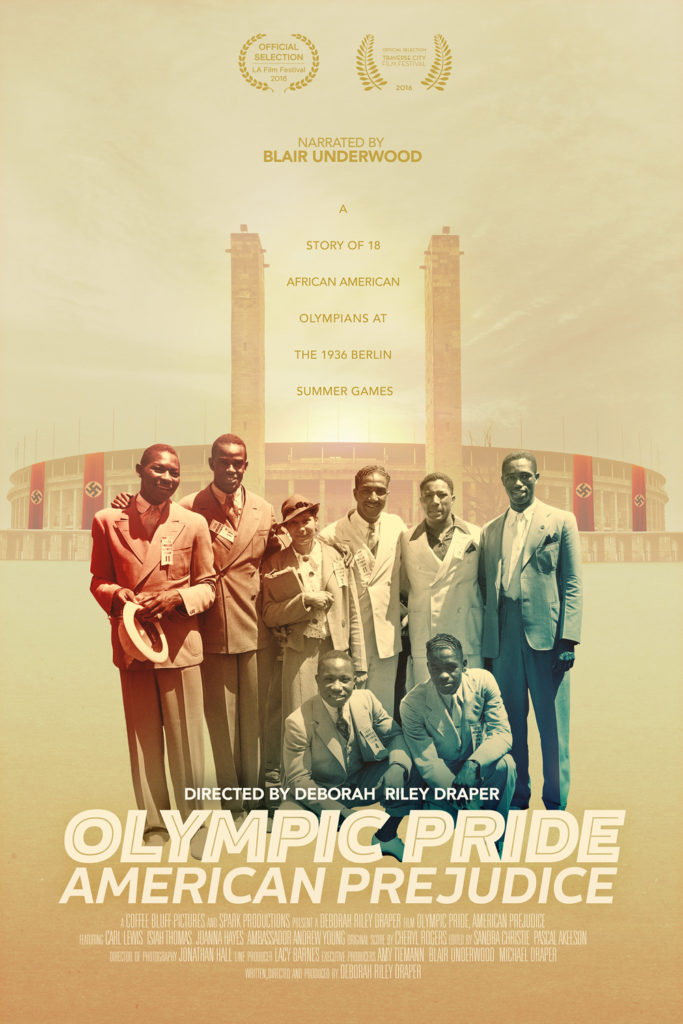 Poster for documentary Olympic Pride, American Prejudice