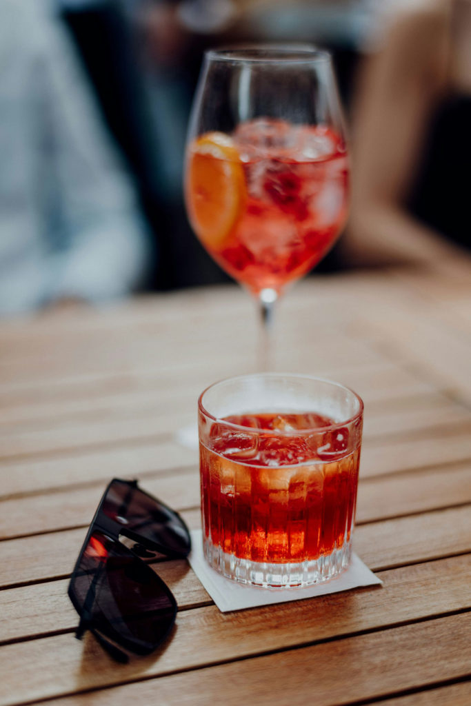 Negroni and sunglasses