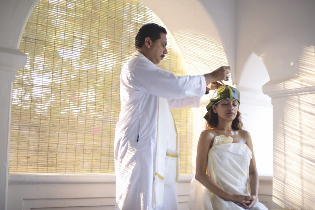 Doctor and patient at Kalari Kovilakom