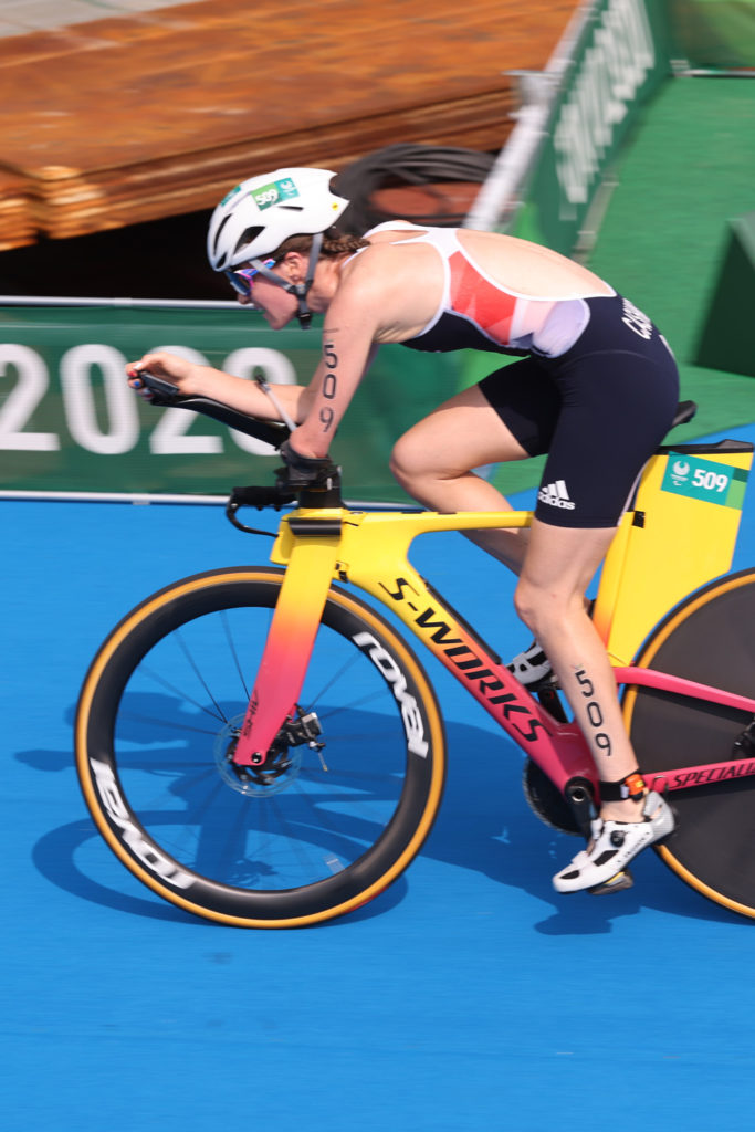 ParalympicsGB Triathlete, Claire Cashmore aged 33, from Kidderminster, competing in the PTS5 - Women event, at the Tokyo 2020 Paralympic Games.