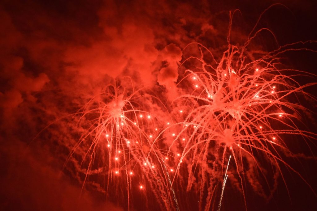 red fireworks