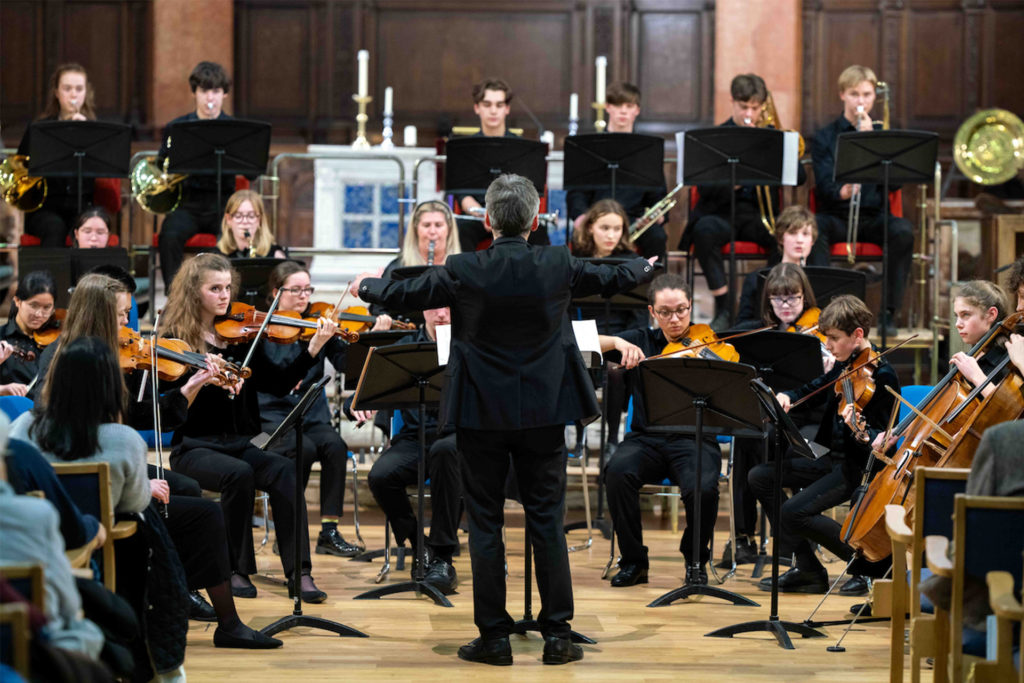 orchestra conducted St Mary's