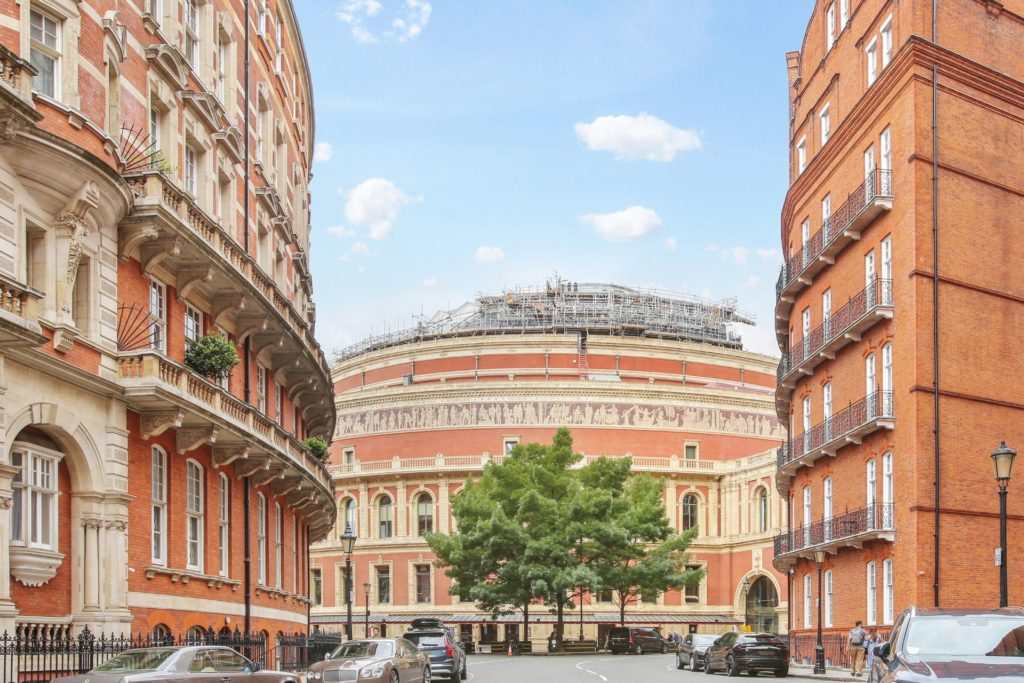 Apartment building with a view of the Royal Albert Hall