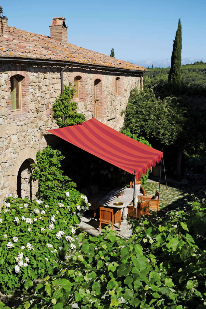 Courtyard of Castello di Vicarello