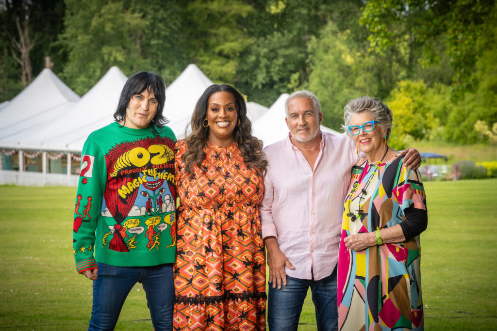 Noel, Alison, Paul and Prue in The Great British Bake Off Series 15