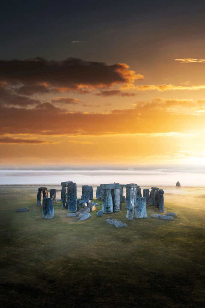 Stonehenge at sunset