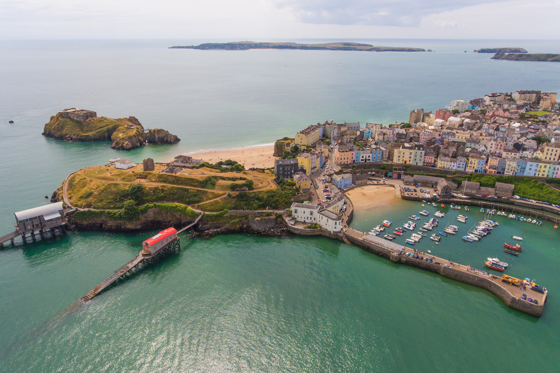 Tenby viewed from above