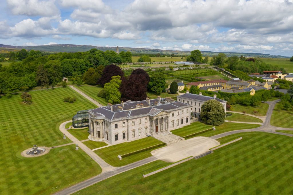 Aerial vie of Irish regency house