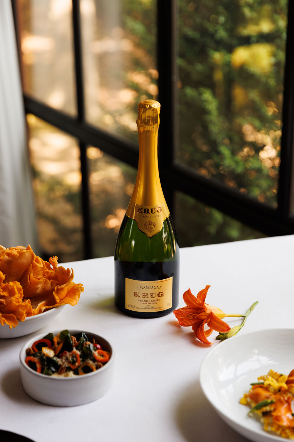 Krug Champagne Celebrates Edible Flowers In Its Chef Dinner Series