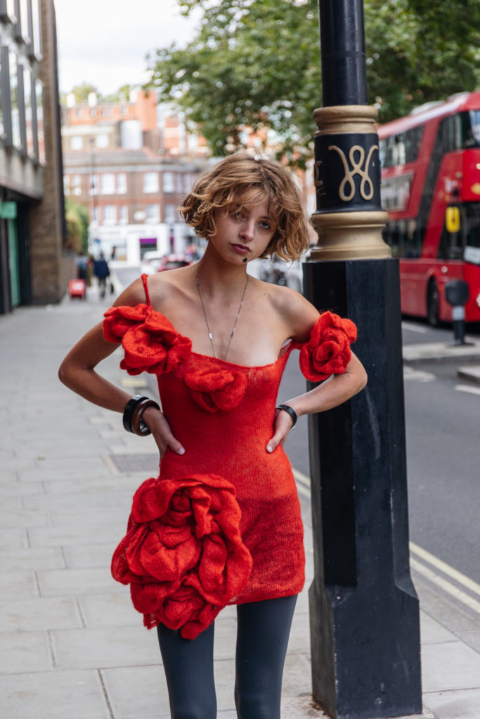 Woman with bob and red dress | bob history