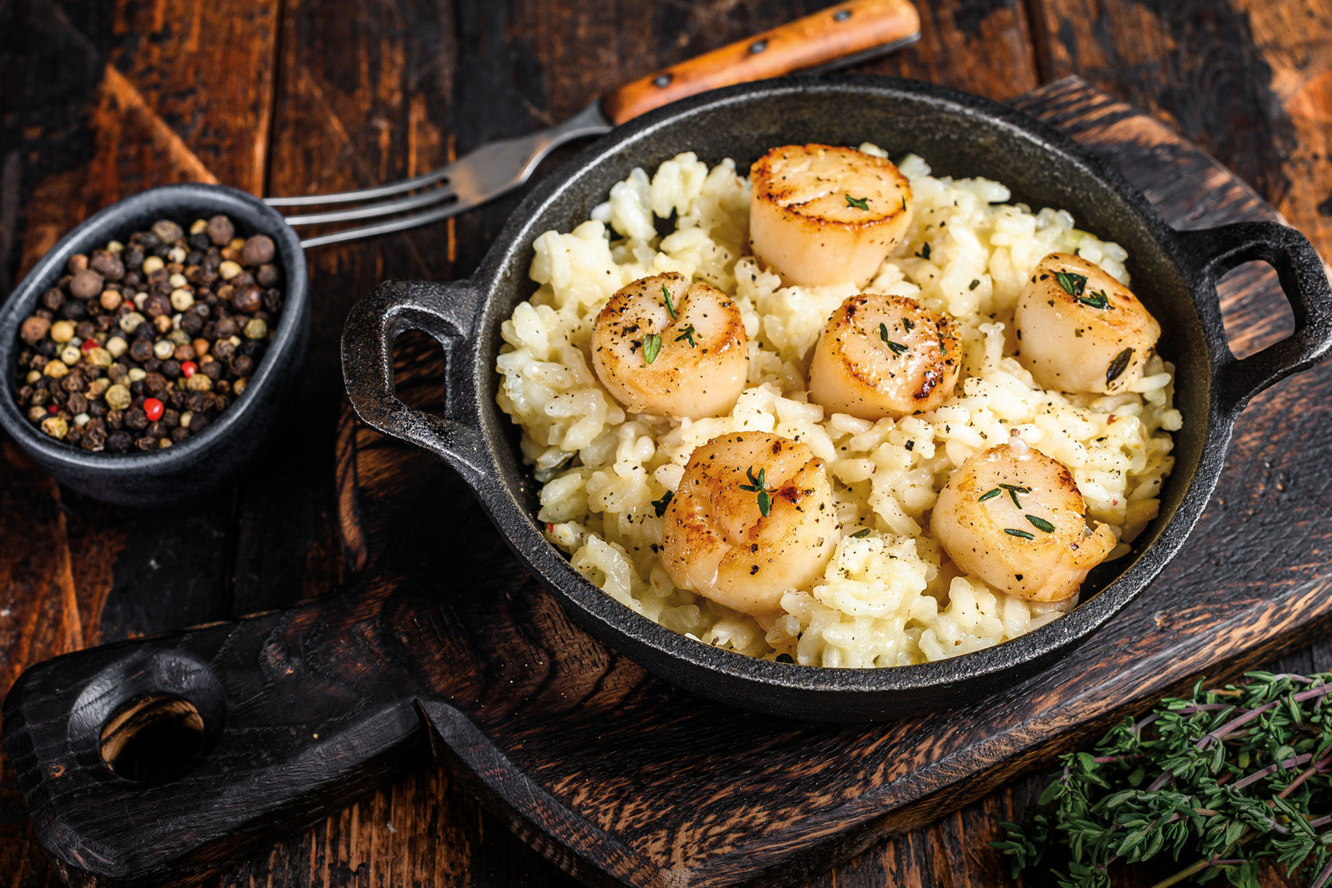 This Scallops Risotto Pairs Perfectly With English Sparking Wine