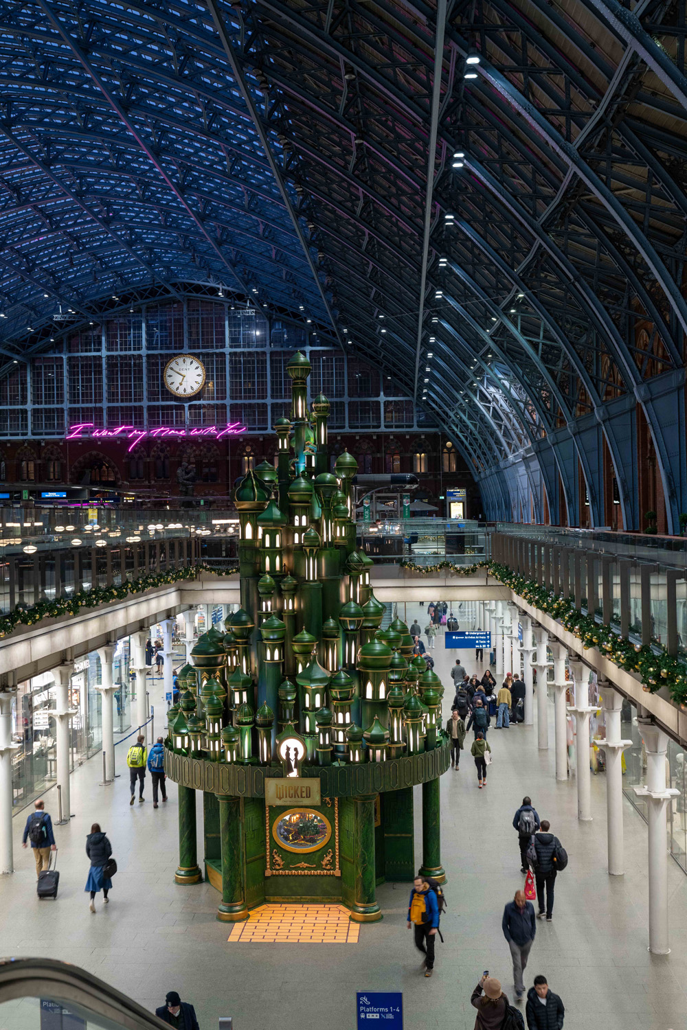 A Huge Wicked Christmas Tree Has Landed At St Pancras