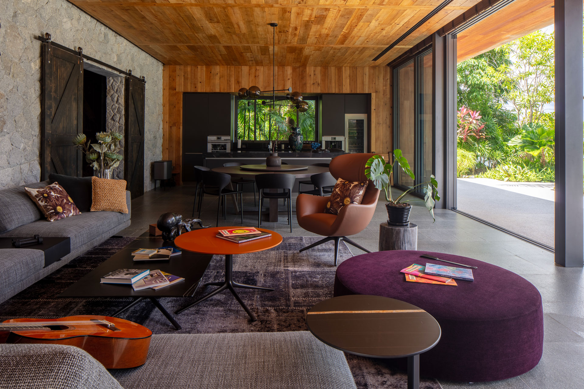 Inside A Modern Thai Villa with Japanese Architectural Influence